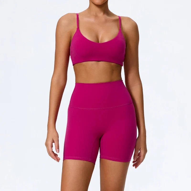 Ctenkevet Summer Women 2Pcs Sleeveless Sports Set Female Gym Two-piece Yoga Set High Waist Breathable legging Sportswear Women