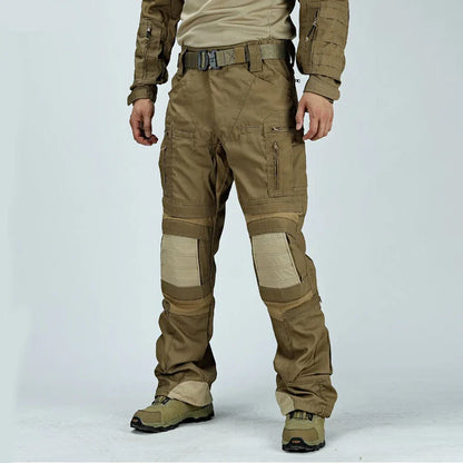 Outdoor Tactical Pants Casual Waterproof Cargo Pant Men New Training Trousers Wear-Resistant Multi Bag Casual Man Pant New