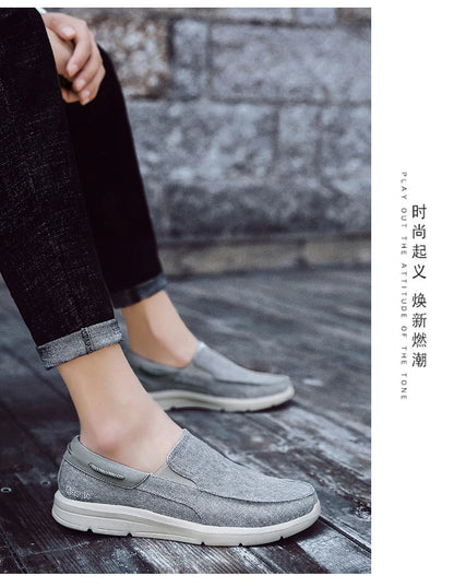 Mocassins Para Homens Sapatos Outono Novo Masculino Sapatos de Lona Clássicos Sapatos de Lazer Confortáveis Tênis Respiráveis Para Homens Mocassins