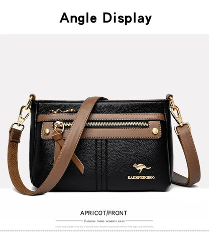 High Quality Leather Purses and Handbag Women Bag Luxury Designer Shoulder Crossbody Sac Ladies Casuial Messenger Tote Bag 2024