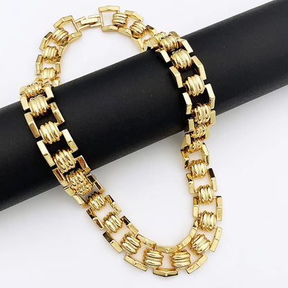 Conjunto de Joias de Alta Qualidade para Mulheres Dubai Nigéria Joias de Festa Colar Brincos Pulseira e Anel Presente para Festa de Casamento