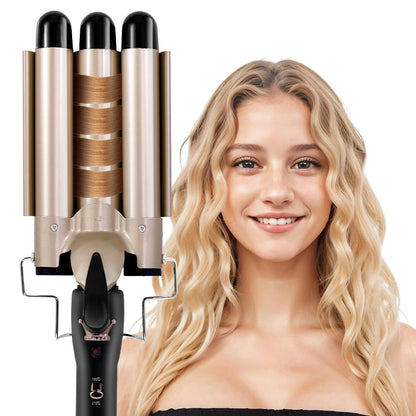25MM Curling Iron Egg-Shaped Salon Professional Constant Temperature Hair Protection Negative Ion Big Wave