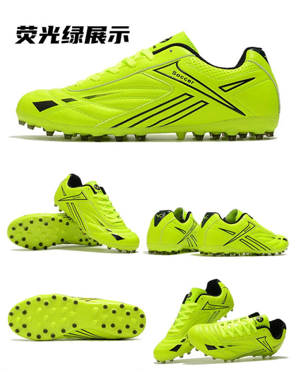Hot Sale Youth Long Nail Soccer Shoes Children Students Large Size Broken Nail Soccer Shoes Unisex Training Shoes 35-45#