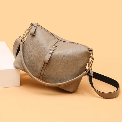 High Quality Genuine Leather Women Tote Bag Luxury Soft Cowhide Ladies Shoulder Crossbody Bags 2024 Fashion Female Messenger Sac