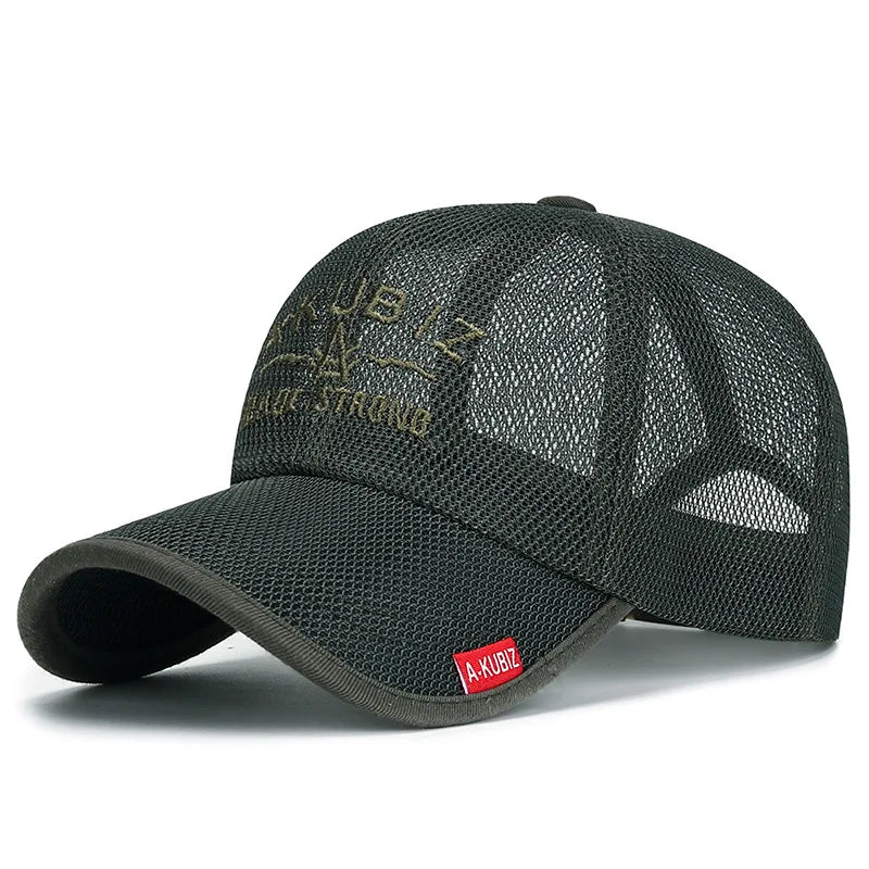 Summer Mesh Baseball Cap for Men Adjustable Visor Hat Quick Dry Breathable Sun Hats For Women Men snapback Outdoor Sports caps