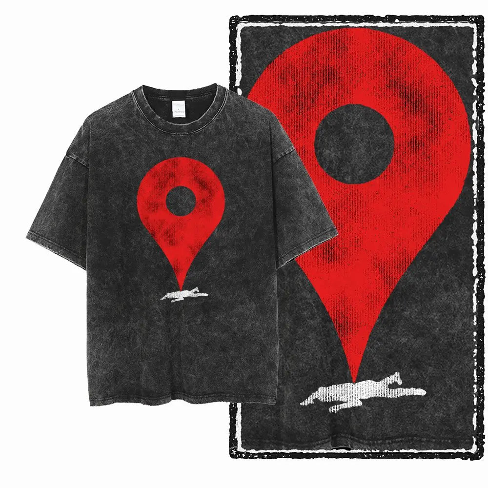 G25 Exclusive Cool Vintage Cotton  Men's COOLMIND Graphic T-shirt | Acid Washed  Streetwear Big Size O-neck men's Tee Tshirt