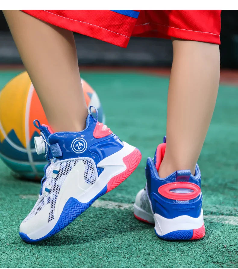 New high-quality breathable and fashionable casual basketball shoes for children and boys