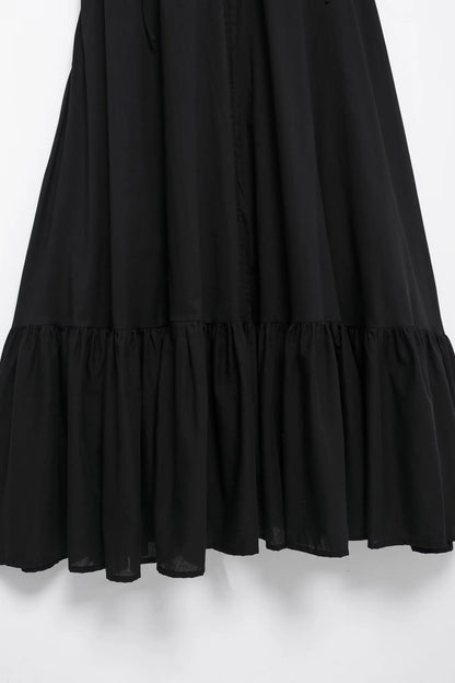 Summer New Woman Dress Spaghetti Strap Sleeveless Backless Lace-Up Zipper Pleats Sweet Beach Style Female Long Dresses