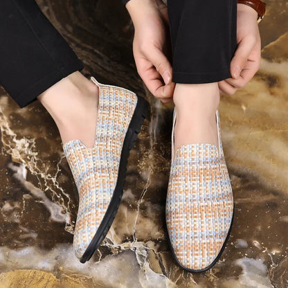 Men Loafers 2025 Design Leather Shoes Comfortable Slip-on Shoes for Men Soft Driving Moccasins Summer Casual Shoes