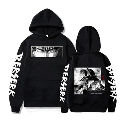 Hoodies, men's and women's printed long sleeved streetwear, Japanese hoodies, fleece loose and soft clothing