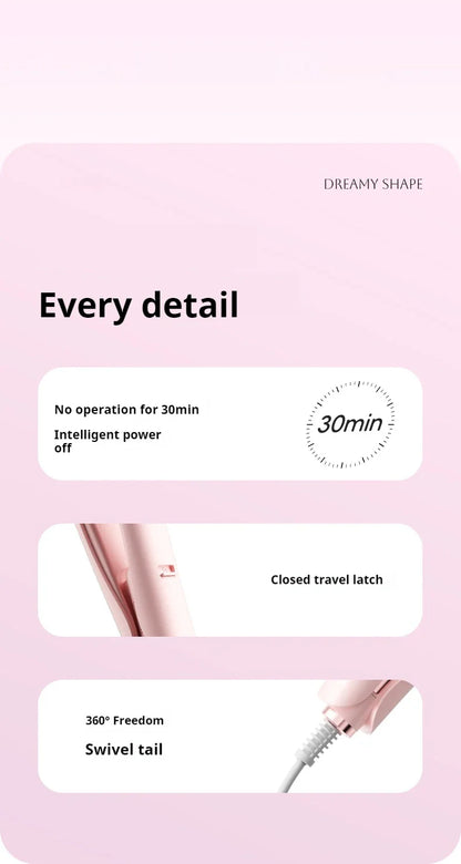 Hair Curling Iron Wand Ceramic Ionic Styling Tool for Wavy Hair Care Salon Quality 32mm Curling Iron Large Wave