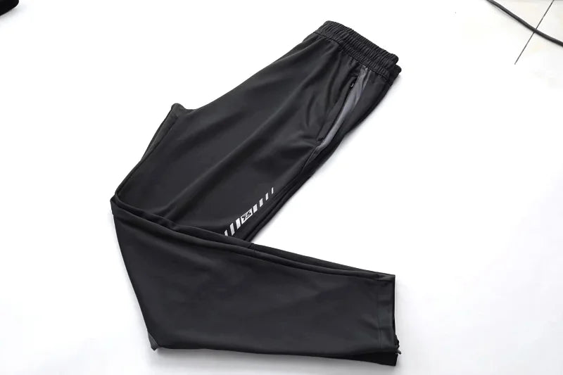 Men Sport Pants Running Pants With Zipper Pockets Soccer Training Jogging Sports Trousers Fitness Football Leggings Sweatpants