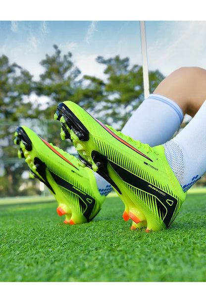New High-Top Soccer Shoes Professional Training Football Boots TF/FG Non-Slip Soccer Sneakers Outdoor Grass Soccer Shoes