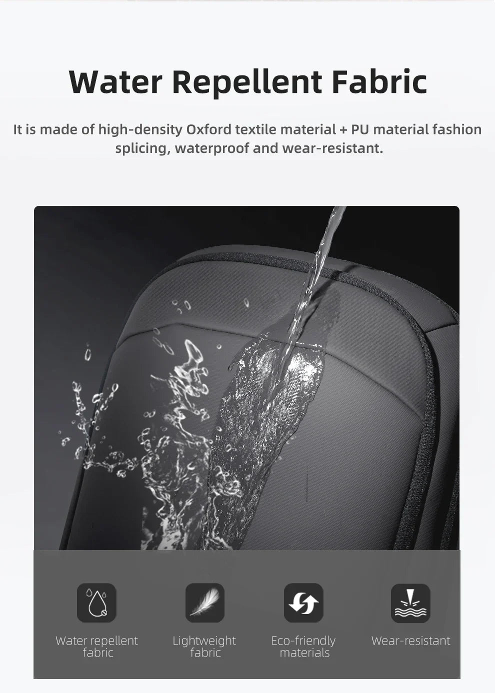 Business Backpack for Men 17 Inch Laptop Backpack with USB Port Slim Expandable Waterproof Travel Bag Large Work Computer Bag