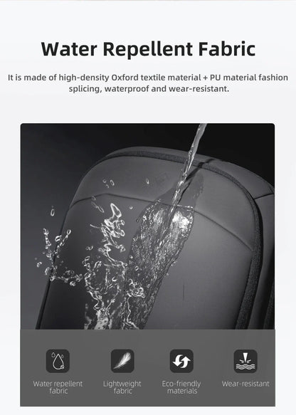 Business Backpack for Men 17 Inch Laptop Backpack with USB Port Slim Expandable Waterproof Travel Bag Large Work Computer Bag