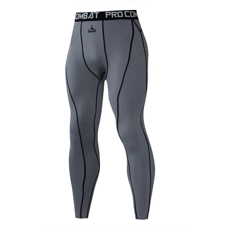 Men Bodybuilding longs Pants Fitness Compression Leggings Train Workout Outfit Male Muscle Alive Elastic Skinny Tights