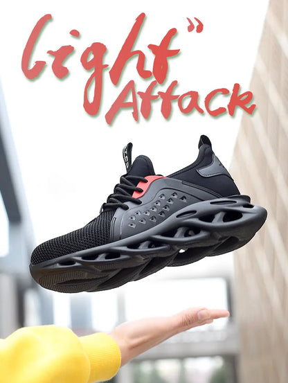 Comfortable Indestructible Safety Shoes Men Work Sneakers Light Security Boots Men Puncture-Proof Work Boots Steel Toe Shoes