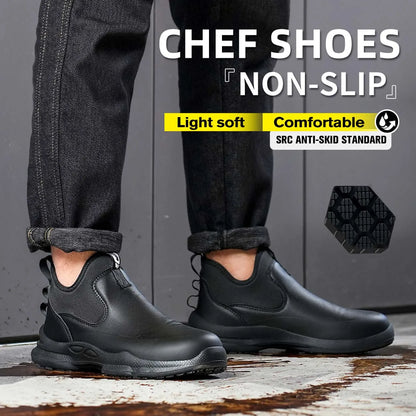 Men Chef Shoes Non-slip Waterproof Oil-proof Shoes Comfortable Work shoes for Man resistant business casual New Fashion