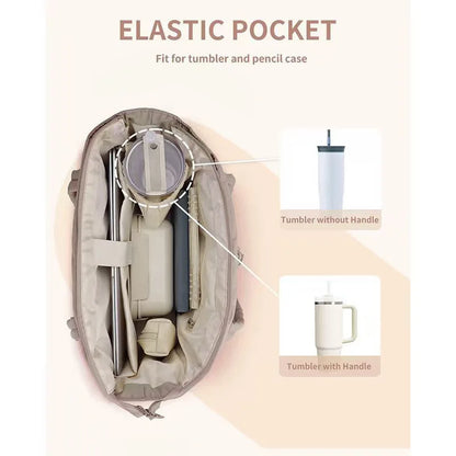 Ladies Lightweight Portable Tote Bag Quilted Travel Bag Casual Shoulder Bag in Black Khaki Colors small tote bags for women