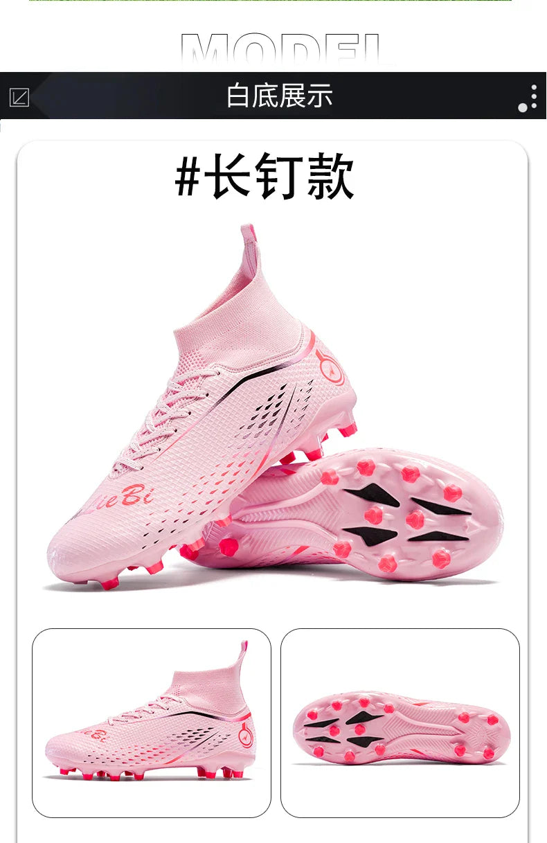 New MenFootball Boots High-quality  Soccer Shoes Professional Outdoor FG/TF Non-Slip Soccer Cleats Training Shoes Ultralight