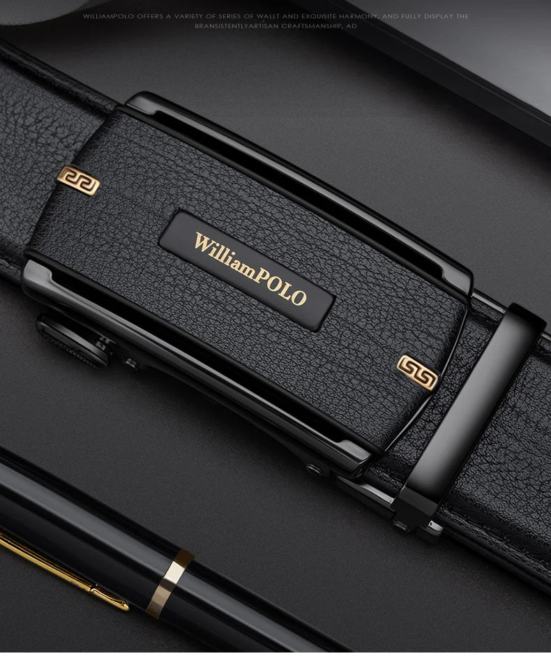 Men's automatic buckle belt, fashionable and versatile waist belt, personalized and casual pants belt