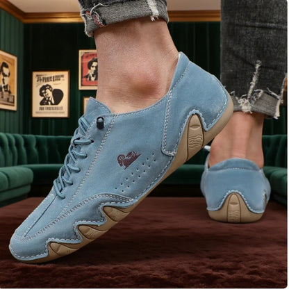 Botas de Tornozelo Masculinas Costura da Moda Leves Confortáveis Sapatos Casuais para Caminhada Tênis Respiráveis para Exterior Dirigir