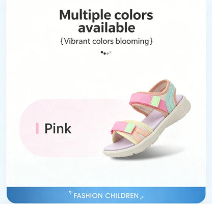 Children Casual Flat Sandals For Girls Summer Beach Shoes Breathable Open Toe Non-Slip Outdoor Kids Walking Sandials