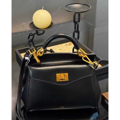 Spring&Autumn buckle bag niche fashion genuine leather shoulder crossbody bag buckle high-end versatile Women handbag