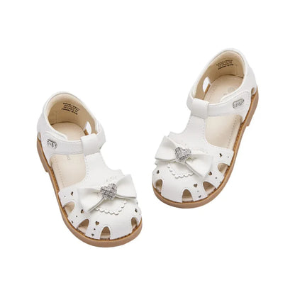 Baby Girls Sandals Summer Lovely Soft Leather Shoes Children's Princess Crystal Shoes Party Outdoor Cool DB2252034
