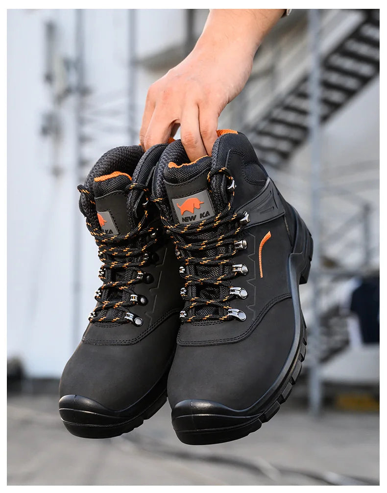 Men's Anti-Static Wear-Resistant Labor Protection Shoes Safety Smashing Protection Work Shoes for Factory Use