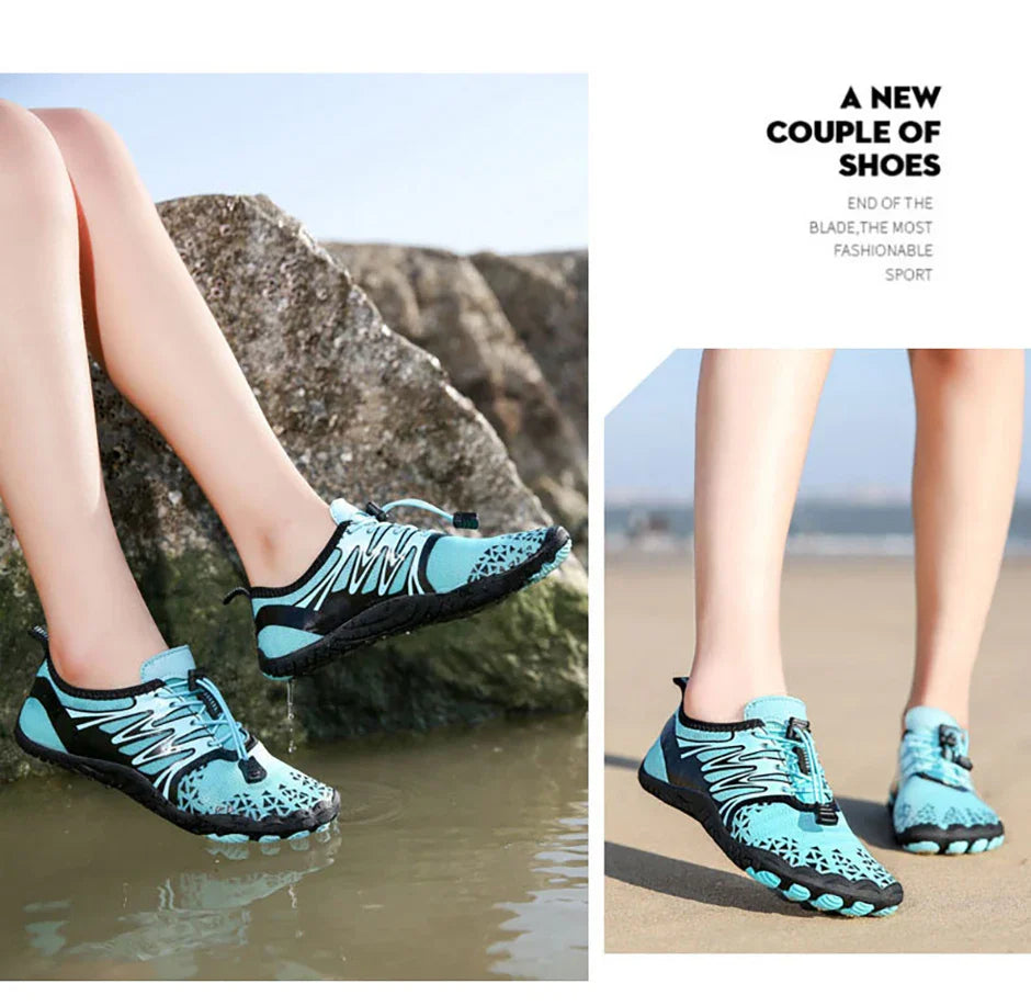 Men Women Barefoot Outdoor Aqua Shoes Couple Quick-drying Wading Beach Swimming Fitness Cycling Sports Water Sneakers