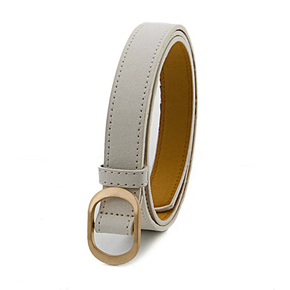 Five Colors Women's Belt Is Used For Jeans Waist Artificial Is  For Dresses Fashionable Gold Buttoned Pants