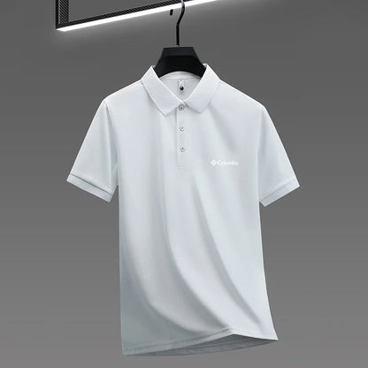 2026 new model men's golf short sleeves polo shirt lapel letter printing ventilate t-shirt business leisure exercise men's wear