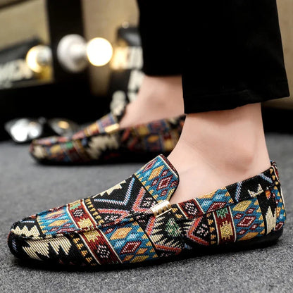 Summer Outdoor Men's Casual Shoes Breathable Man Loafers Lazy Shoes Comfortable Walking Sneakers Non-slip Flats Driving Shoes