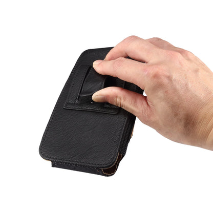 Universal Leather Men Waist Bag Mobile Phone Belt Clip Case For iPhone Samsung Galaxy Xiaomi Redmi Poco Oppo 7 Pro Holster Pouch