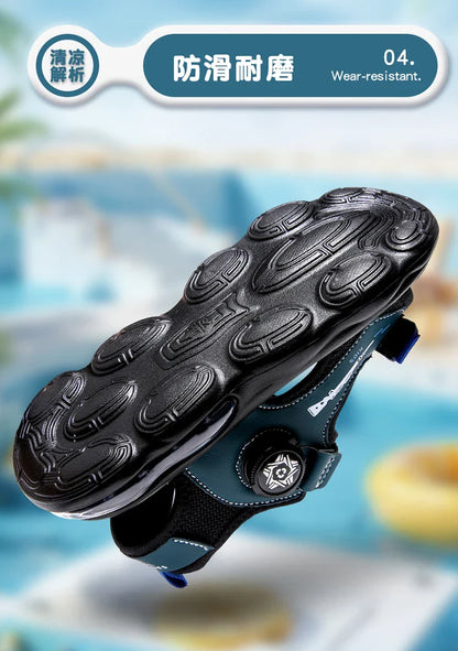 Summer New Air Cushion Sandals Children's Sports and Leisure Shoes Teenagers and Children Outdoor Water Beach Quick Drying Shoes