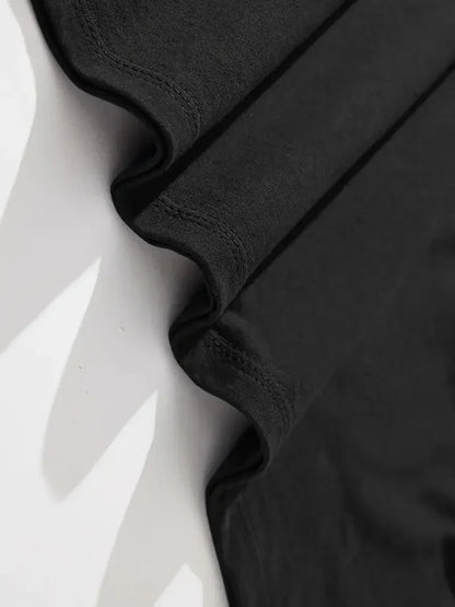 Men's summer 100% pure cotton fashionable casual loose sports yin-yang tree pattern print round neck short sleeved T-shirt top