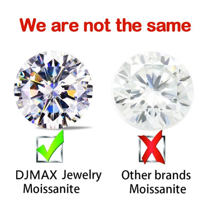 0.5-2ct Moissanite Diamond Stud Earrings for Women Original 925 Sterling Silver Lady's Moissanite Earring New 2026