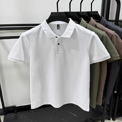 High quality men's heavyweight summer new cotton classic brand embroidered comfortable polo shirt breathable trendy short sleeve