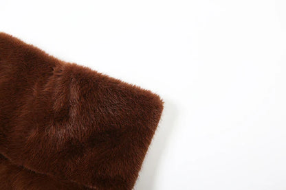 Autumn New Style Tank Tops Woman Furry Patchwork Turtleneck Daily Street Casual Simple Fashion Solid Elegant Clothing