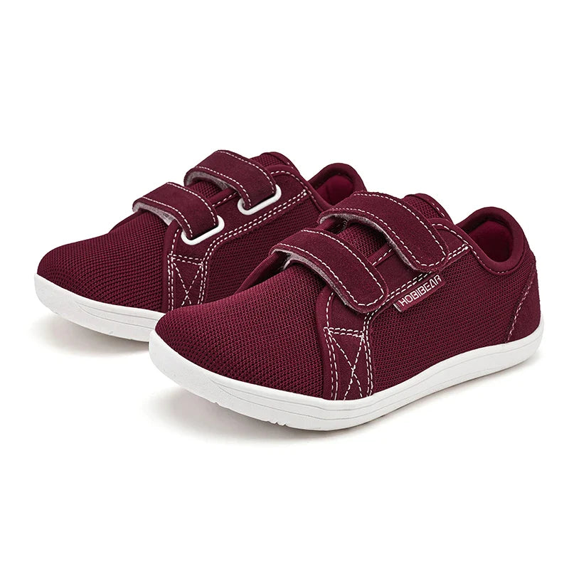 Kids Mesh Barefoot Shoes Little/Big/Kid Wide Toe Minimalist Sneakers Lightweight Hook Loop Breathable Casual Shoes