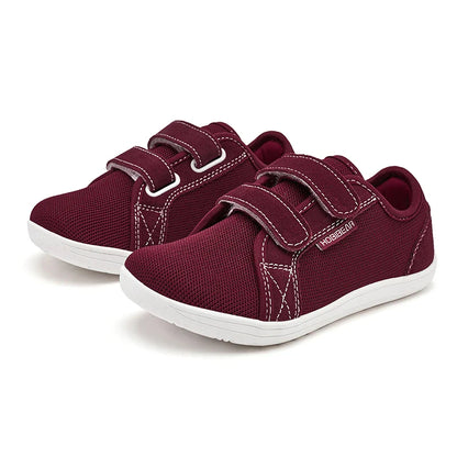 Kids Mesh Barefoot Shoes Little/Big/Kid Wide Toe Minimalist Sneakers Lightweight Hook Loop Breathable Casual Shoes