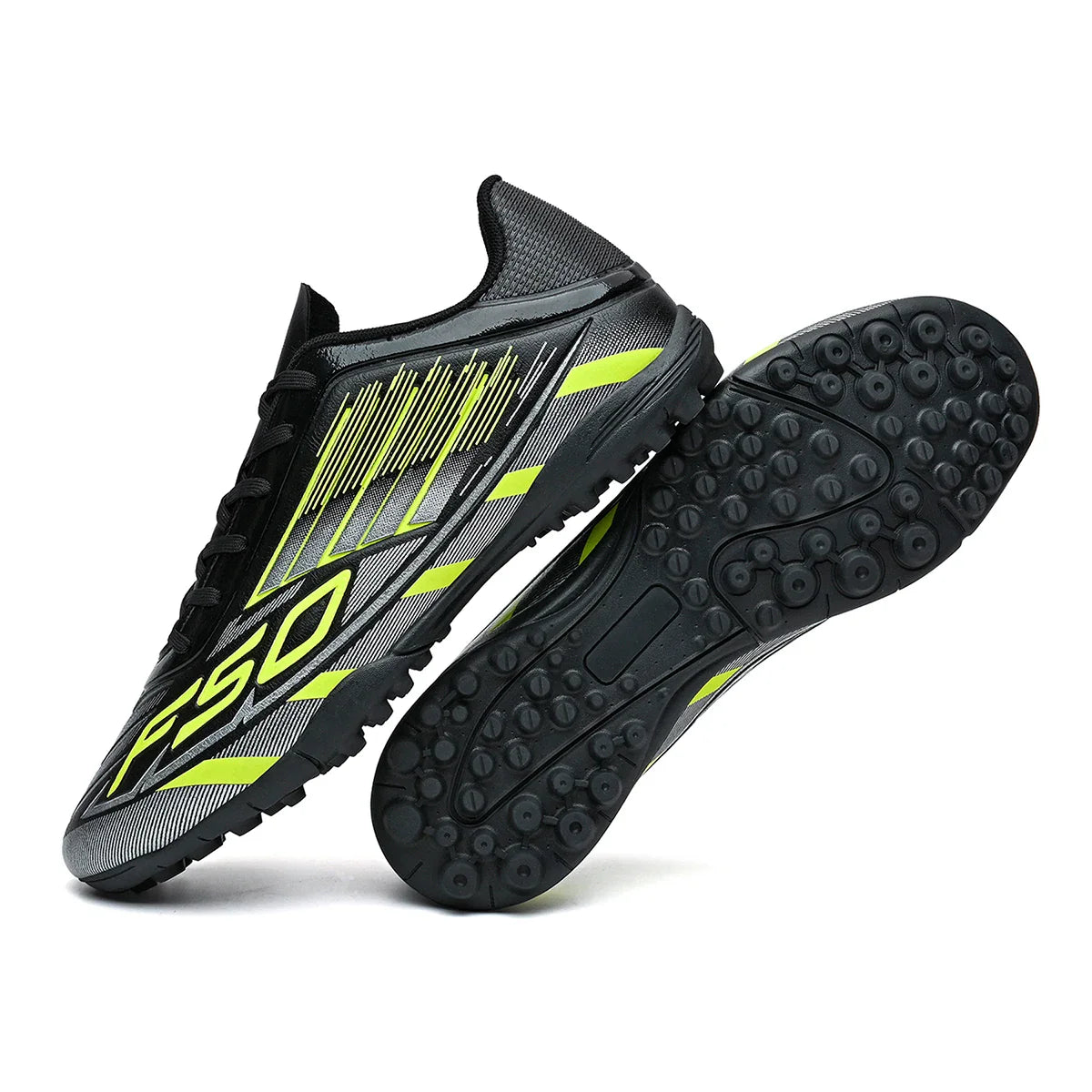 TF Soccer Cleats Men Women Kids PU Synthetic Upper Rubber Outsole Wear-resistant Non-slip Training Shoes