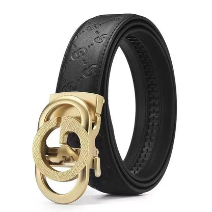 Top-quality cowhide and leather men's belt, fashionable and casual luxury brand jeans belt, multifunctional design men's belt