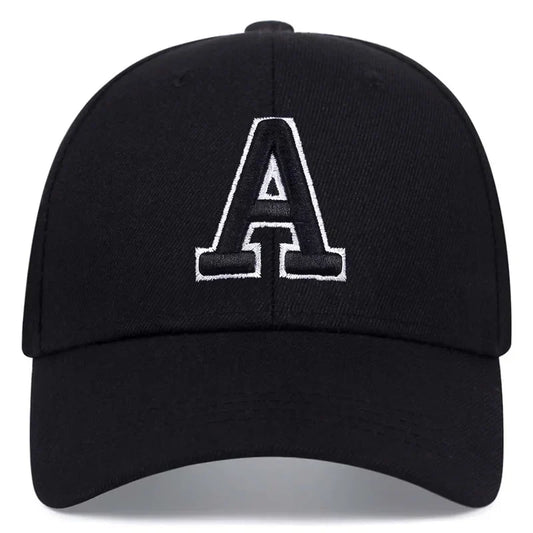 A Letter Embroidery A Baseball Cap Spring Summer Outdoor Sun hat dad hat Cotton Snapback Hat Adjustable Casual Cap