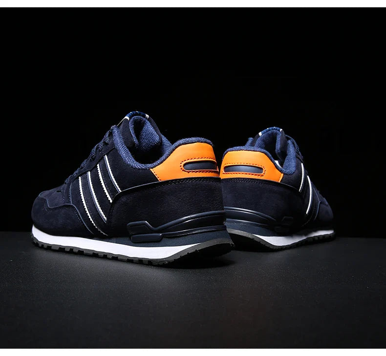 Tênis Masculino de Couro de Alta Qualidade Calçados Casuais Outono 2024 Novo Tênis Masculino Respirável Calçados Masculinos Tênis Masculino Plano Zapatillas Hombre