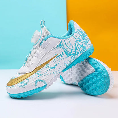 30-40# Personality Stylish And Comfortable Boys Girls Training Game Sneakers Indoor Outdoor Lawn Youth Student Soccer Shoes