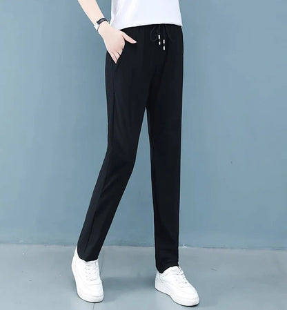 Women in summer thin fit loose fitting, quick drying casual pants