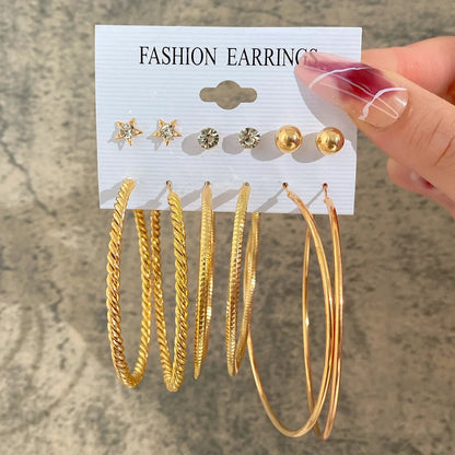 Fashionable Pearl Note Butterfly Geometric Tassel Stud Earrings Women Suit Elegant Charm Engagement Party Jewelry