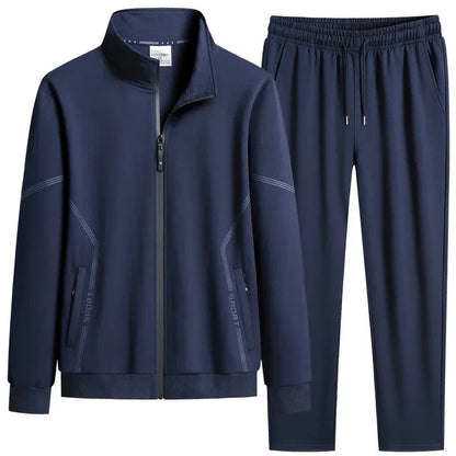 Unisex Jogging Suit MEN Plus Size 6XL 7XL 8XL Men's Tracksuit Suit New Arrive Tracksuit Mens Casual Solid Solor Sweatpant Set